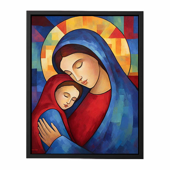 Mother Mary and Jesus  canvas Print