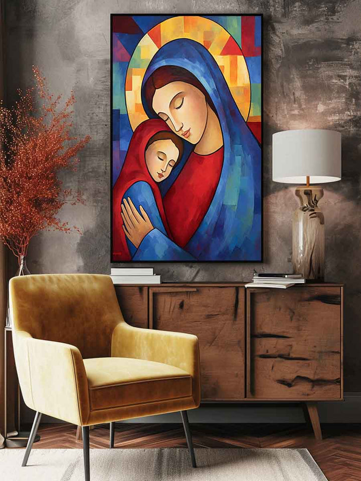 Mother Mary and Jesus Art Print