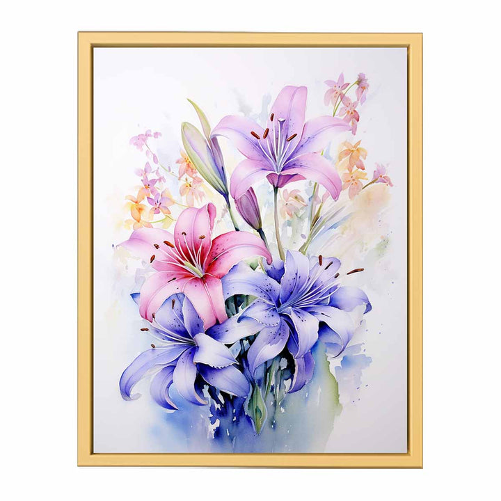 Watercolor Art Painting framed Print