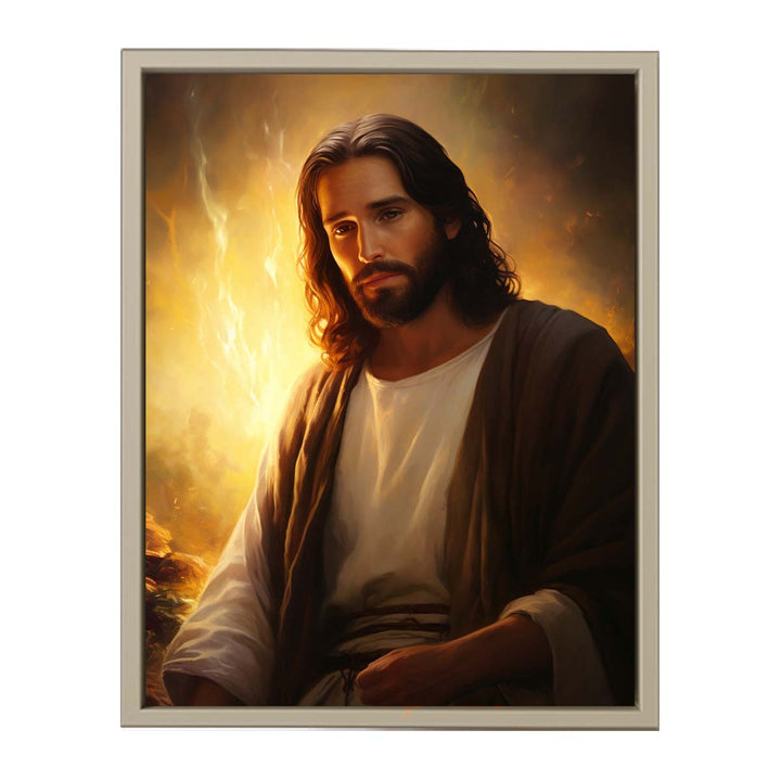 Jesus Painting framed Print