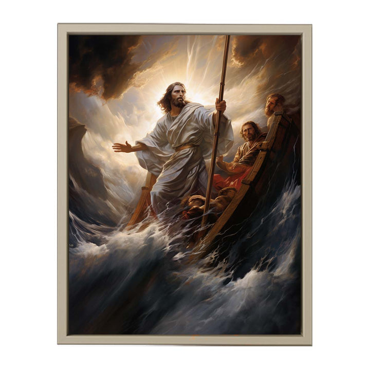 Jesus Art Painting framed Print