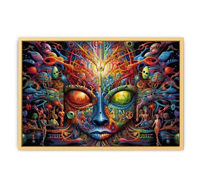 DMT Art framed Print