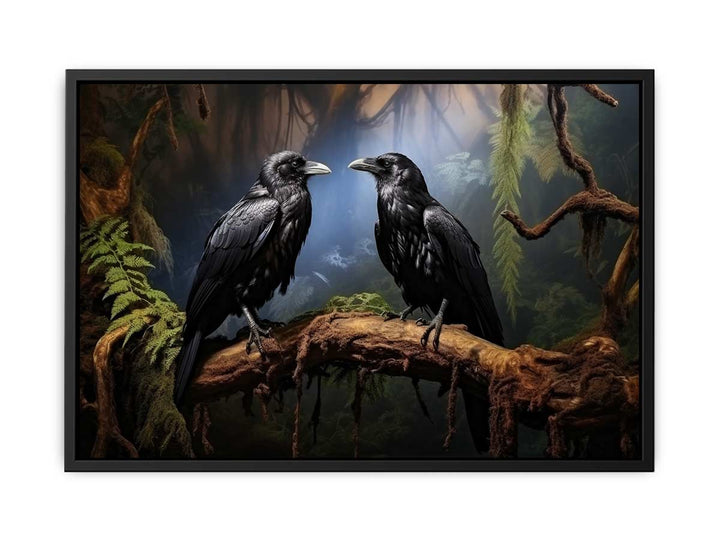 Ravens Love Art  canvas Print