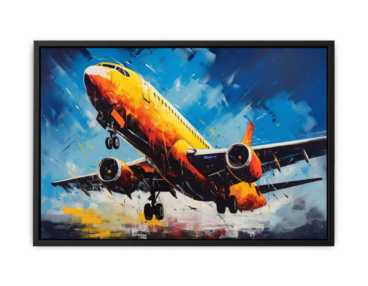 Airplane Painting  canvas Print