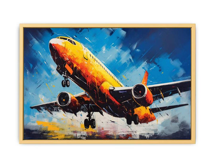 Airplane Painting framed Print