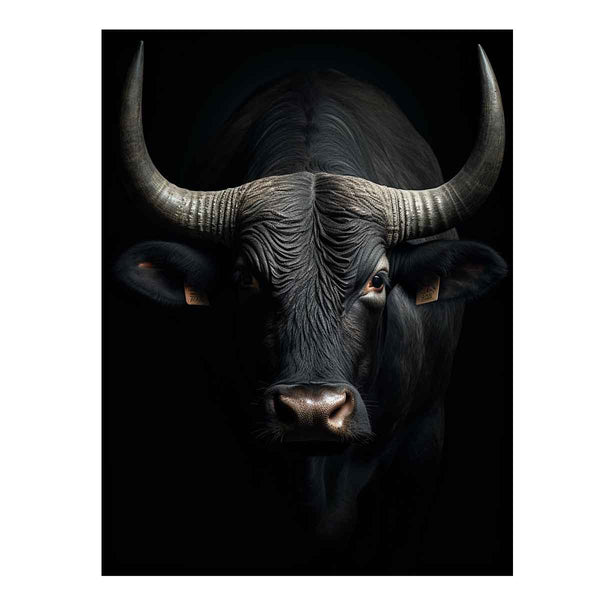 Bull Portrait Framed Print