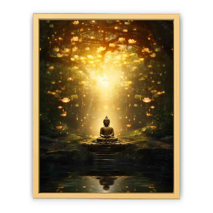 Buddha Meditation Print framed Print