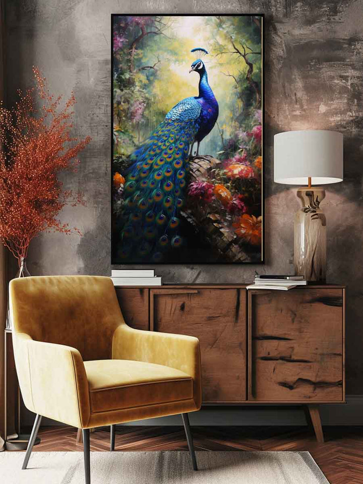 Beautiful Peacock Art Print