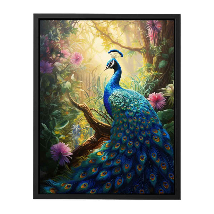 Beautiful Peacock Painting  canvas Print