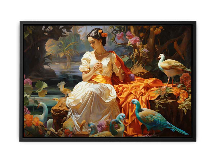 Love Lady Art Print  canvas Print