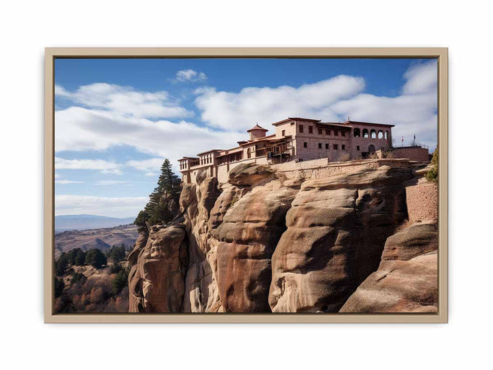 Meteoron Monastery Print framed Print