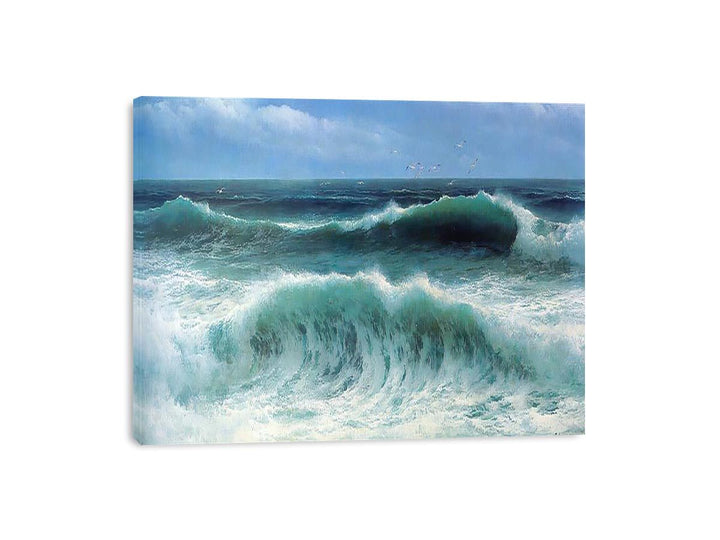 Breaking Waves I Canvas Print