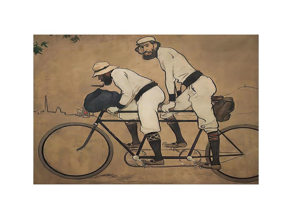 Self Portrait of Casas with Pere Romeu on a Tandem, 1897
