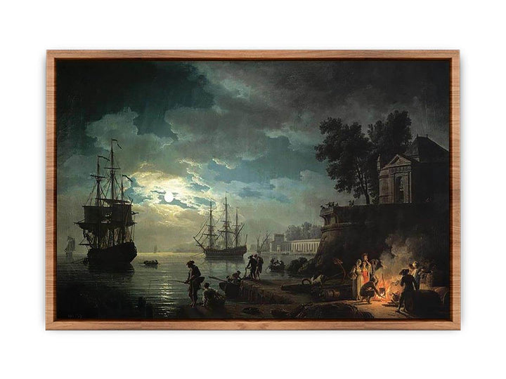 Night A Port in the Moonlight, 1748  Poster