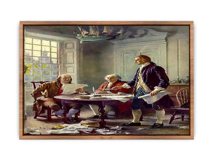 Writing the Declaration of Independence in 1776  Poster