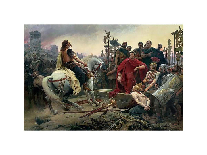 Vercingetorix throws down his arms at the feet of Julius Caesar, 1899
