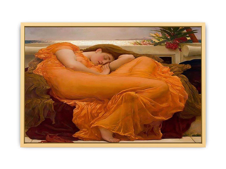 Flaming June Streched canvas