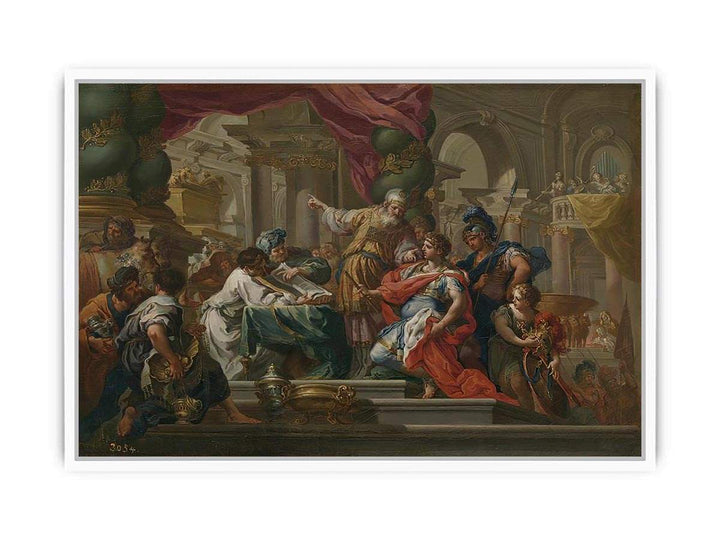 Alexander the Great in the Temple of Jerusalem Framed Print