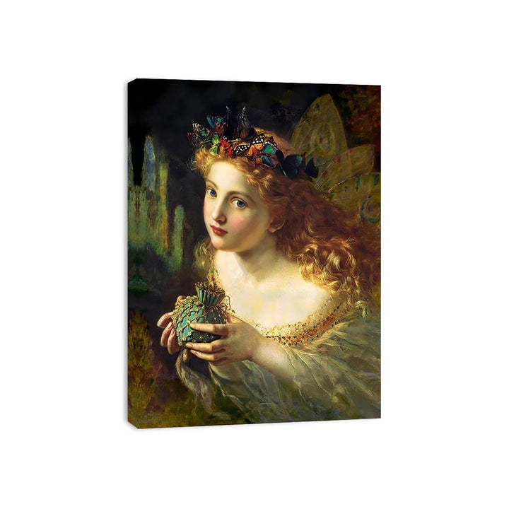 Take the Fair Face of Woman, and Gently Suspending, With Butterflies, Flowers, and Jewels Attending, Thus Your Fairy is Made of Most Beautiful Things', Charles Ede Canvas Print