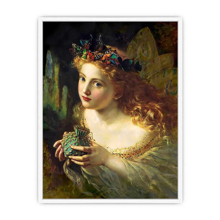 Take the Fair Face of Woman, and Gently Suspending, With Butterflies, Flowers, and Jewels Attending, Thus Your Fairy is Made of Most Beautiful Things', Charles Ede Framed Print