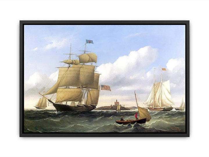 The Whaleship "Emma C. Jones" off Round Hills, New Bedford  Painting