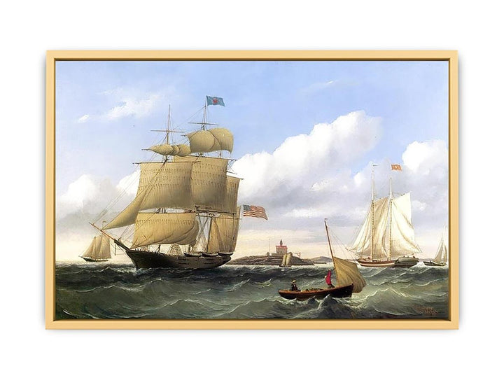 The Whaleship "Emma C. Jones" off Round Hills, New Bedford Streched canvas