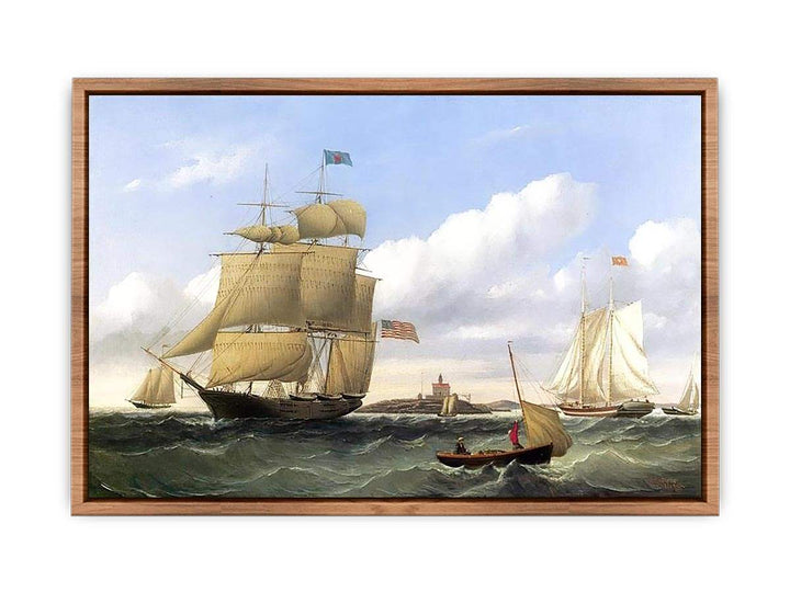 The Whaleship "Emma C. Jones" off Round Hills, New Bedford  Poster