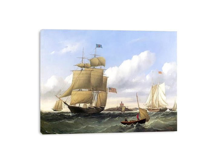 The Whaleship "Emma C. Jones" off Round Hills, New Bedford Canvas Print