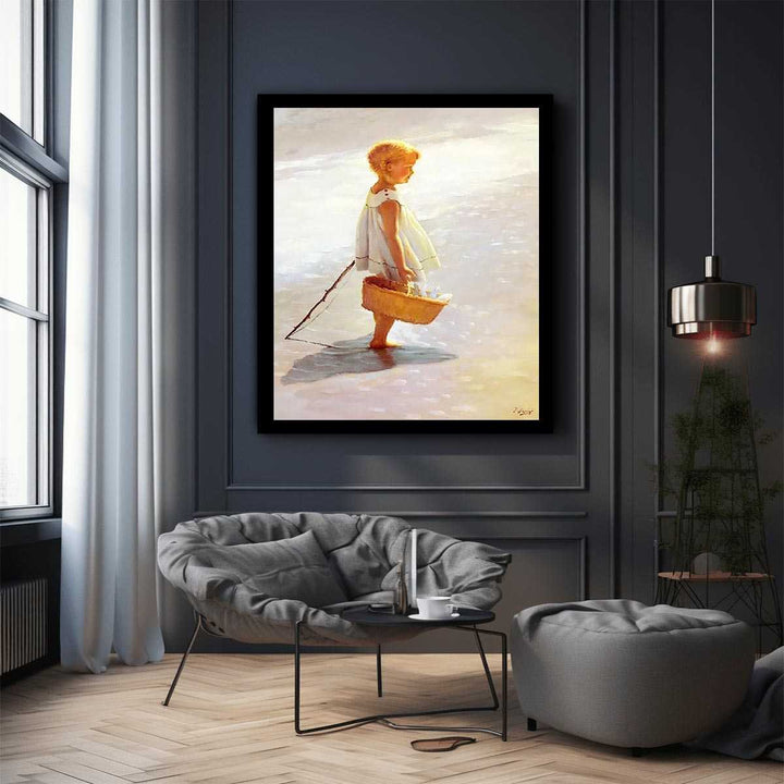 Young Girl On A Beach 