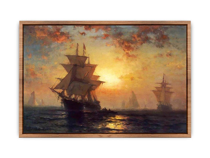 Ships at Night  Poster