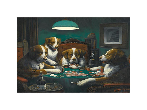 Dogs Playing Poker Painting