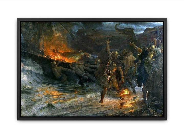 Funeral of a Viking  Painting