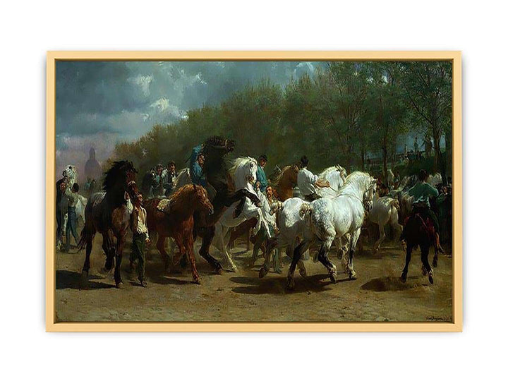 The Horse Fair Streched canvas