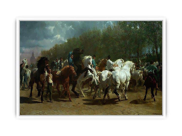 The Horse Fair Framed Print