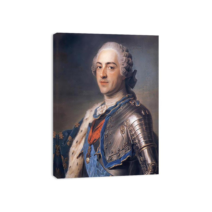 Portrait of King Louis XV 1710-74 1748 Canvas Print