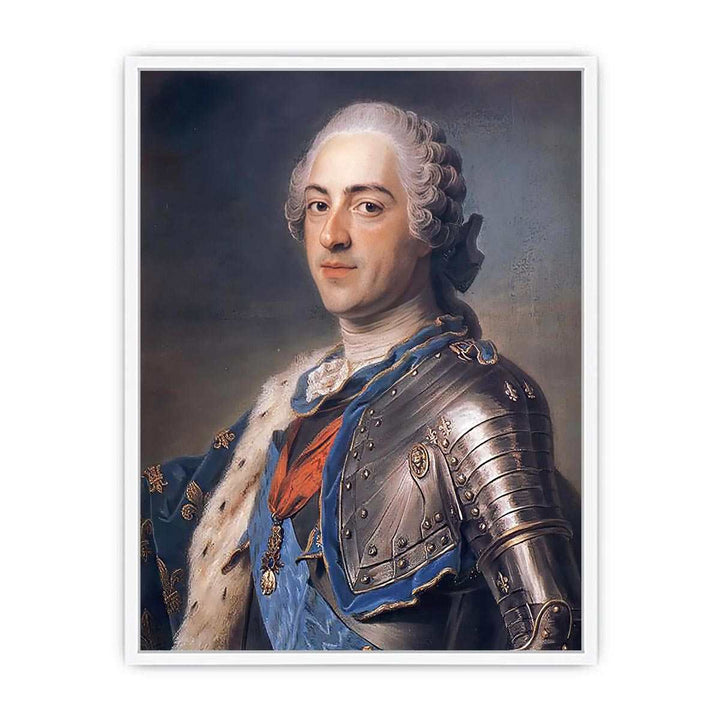 Portrait of King Louis XV 1710-74 1748 Framed Print