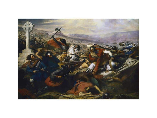 The Battle of Poitiers, 25th October 732, won by Charles Martel 688-741 1837
