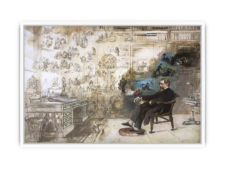 Dickens' Dream Framed Print