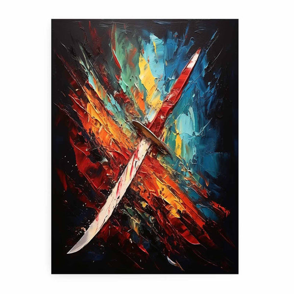 Knife Art Abstract Painting