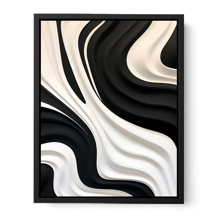 Black And White Abstract Painting 