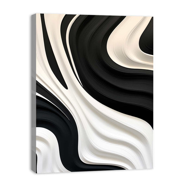 Black And White Abstract Painting 