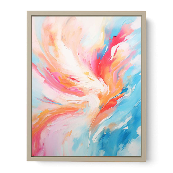 Abstract Multicolor Painting Framed Print