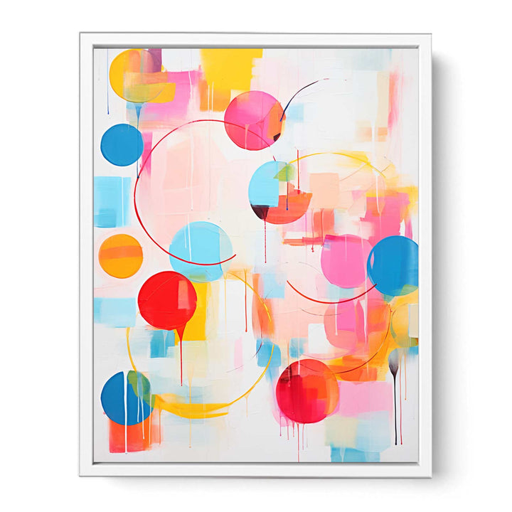 Abstract Mix Color Painting  Canvas Print