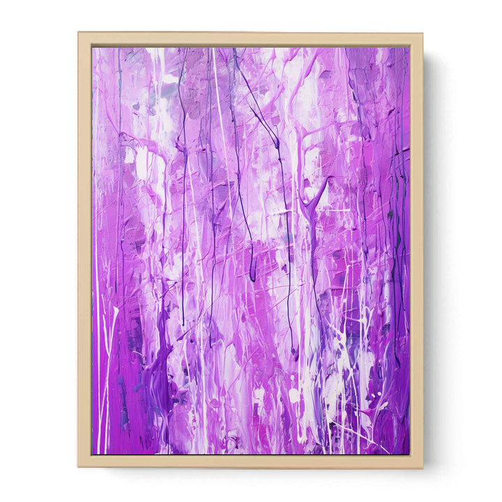 Painting Purple Color Drips   Poster