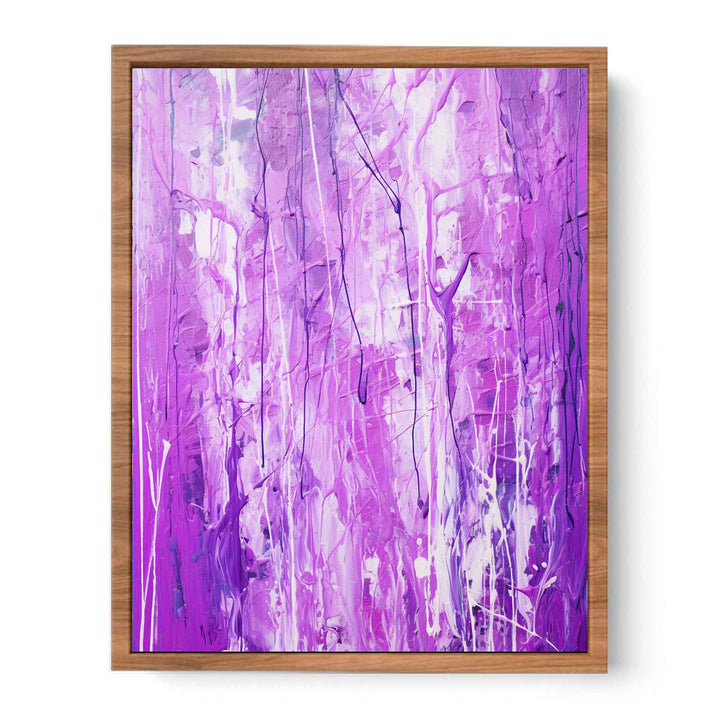 Painting Purple Color Drips   Painting