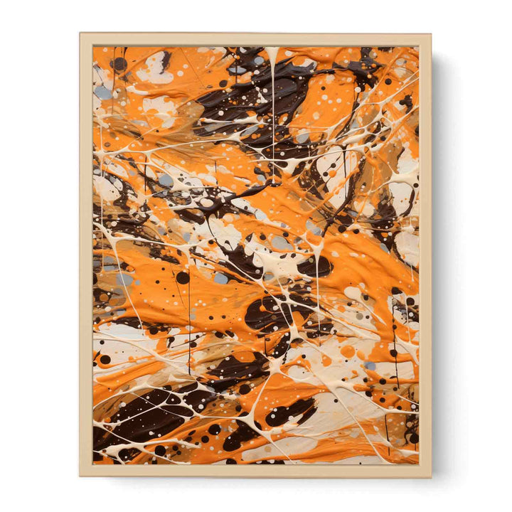  Brown Dripping Color Painting  Poster