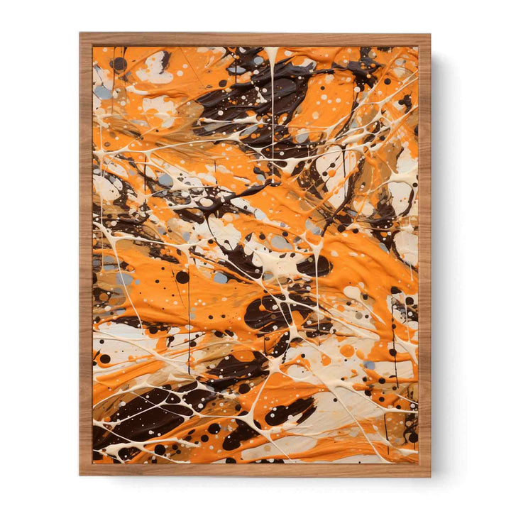  Brown Dripping Color Painting 