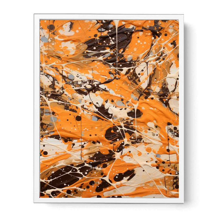  Brown Dripping Color Painting  Canvas Print