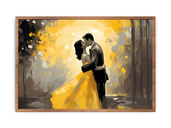  Couple Yellow Art Painting  