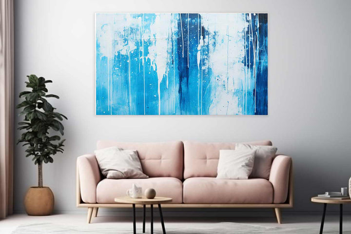 White Blue Painting  